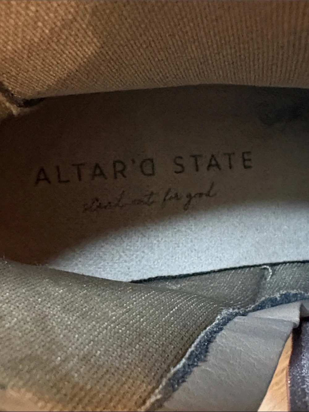 Altar'd State Sonata Platform Booties Tan Suede 7.5 boho classic essential